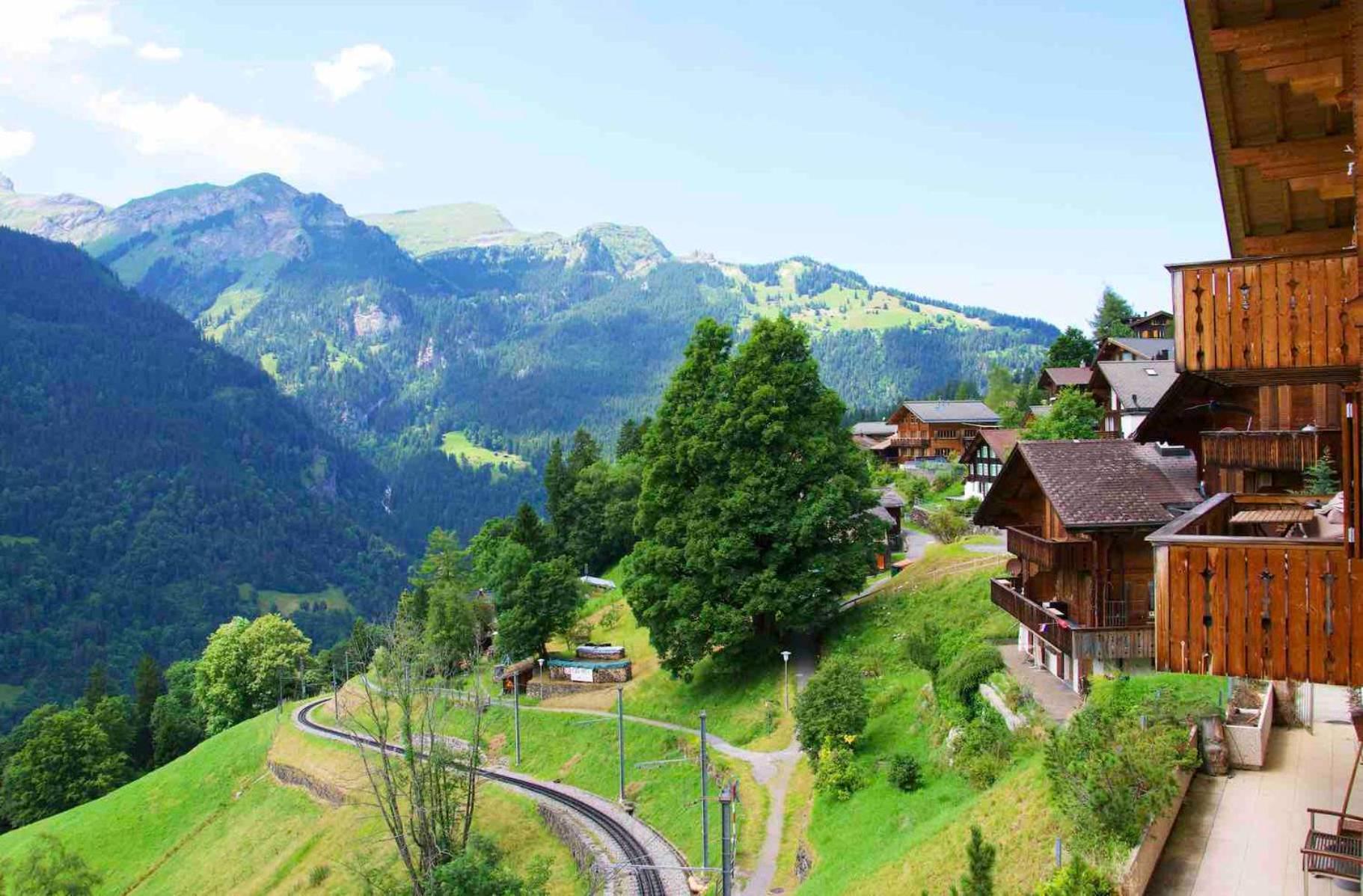 Holiday Flat #1, Chalet Aberot, Wengen, Switzerland Eksteriør bilde