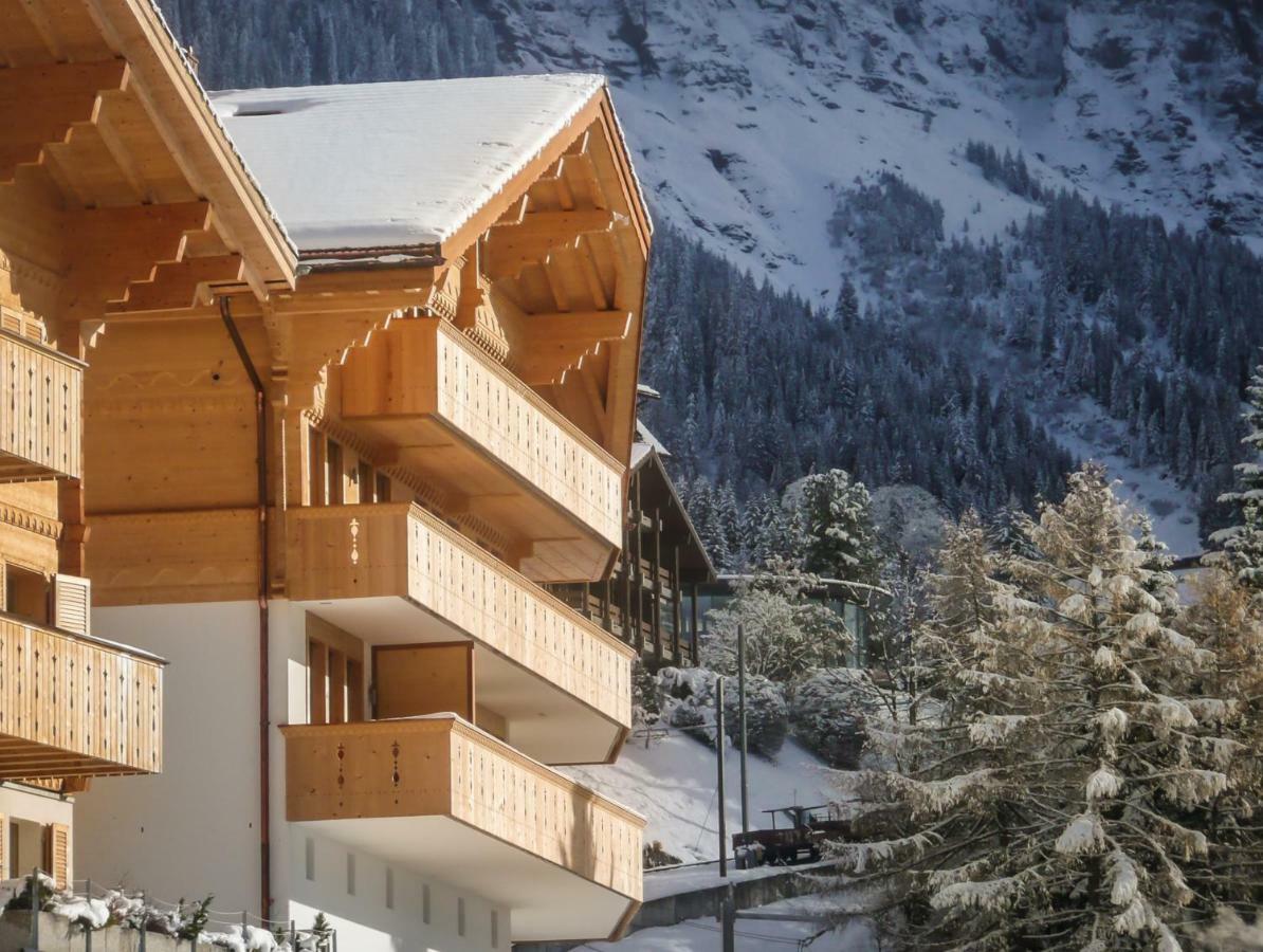 Holiday Flat #1, Chalet Aberot, Wengen, Switzerland Eksteriør bilde