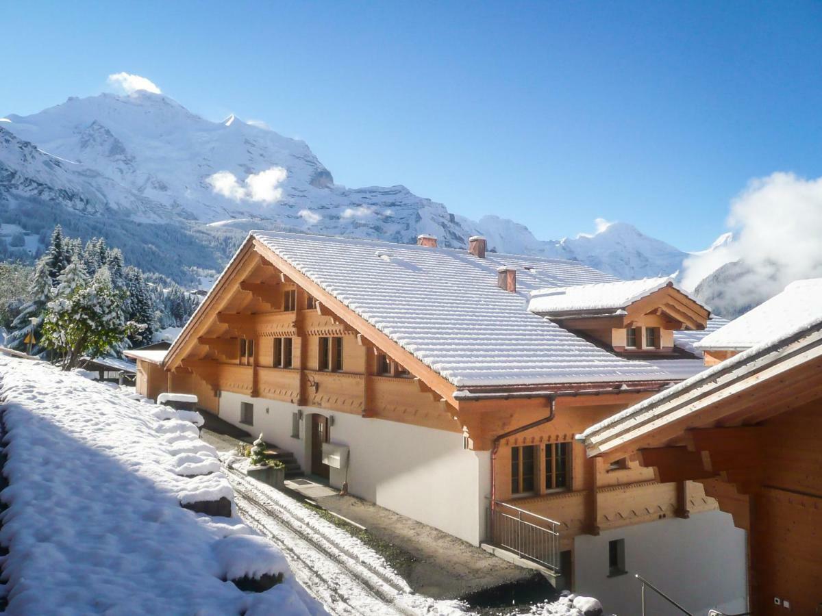 Holiday Flat #1, Chalet Aberot, Wengen, Switzerland Eksteriør bilde