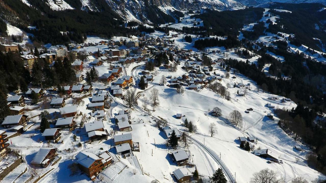 Holiday Flat #1, Chalet Aberot, Wengen, Switzerland Eksteriør bilde