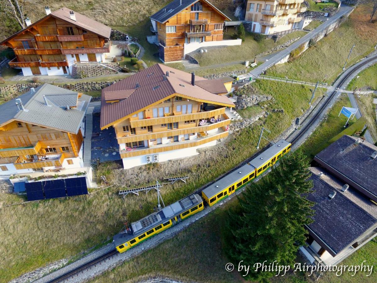 Holiday Flat #1, Chalet Aberot, Wengen, Switzerland Eksteriør bilde